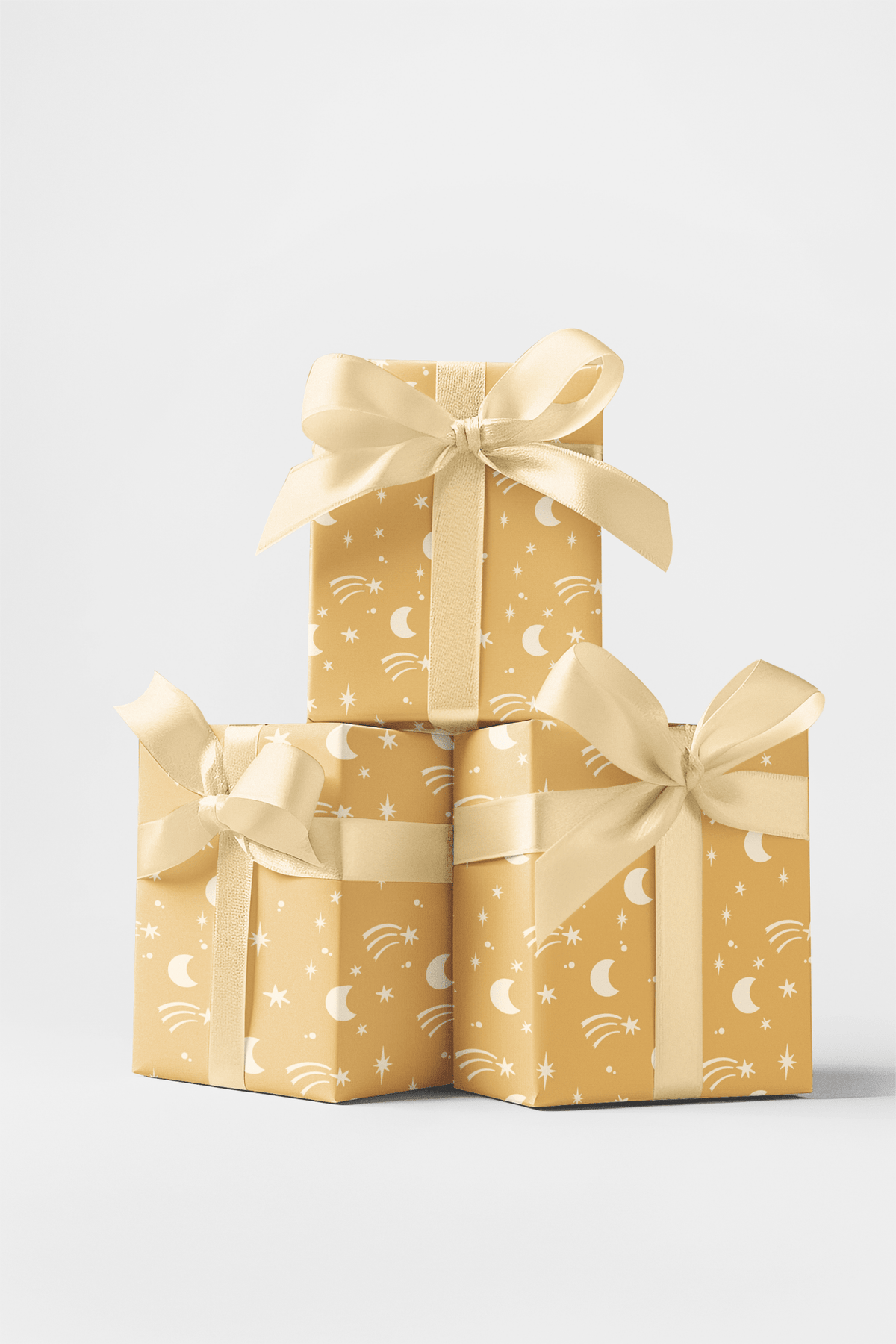 Ochre Orbit Wrapping Paper